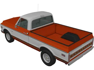 Chevrolet C10 Cheyenne (1971) 3D Model