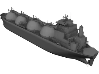 LNG Ship 3D Model