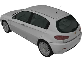 AIfa Romeo 147 2009 3D Model