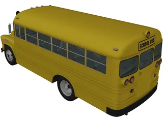Chevrolet 4500 School Bus (1956) 3D Model