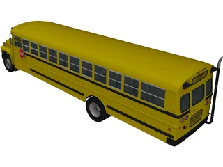 Ford B-700 Thomas Conventional School Bus (1984) 3D Model