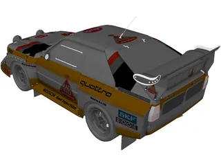 Audi Quattro Sport S1 (1985) 3D Model