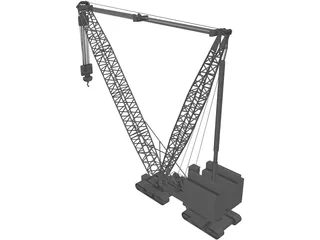 Crane Lamp 3D Model