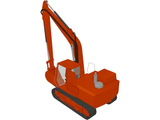 Track Hoe 3D Model