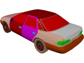 Ford Taurus (1992) 3D Model