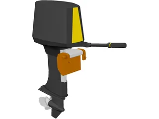 Outboard Motor 30hp 3D Model