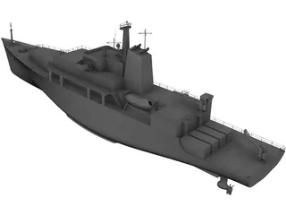 Survey Vessel 3D Model