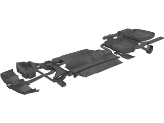 Chassis Volvo S40 (2000) 3D Model