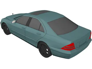 Mercedes-Benz S-class (2000) 3D Model
