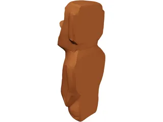 Easter Island Figure 3D Model