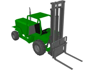 Forklift 3D Model