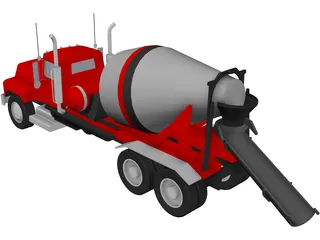 Cement Mixer 3D Model