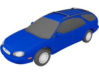 Mercury Sable Wagon (1996) 3D Model