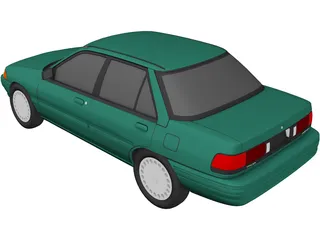 Mercury Tracer (1994) 3D Model