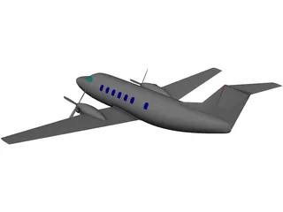 Beechcraft Super King Air 200 3D Model