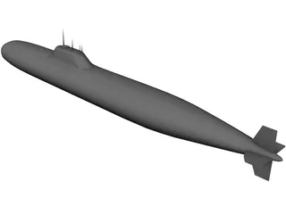 Alpha Submarine 3D Model