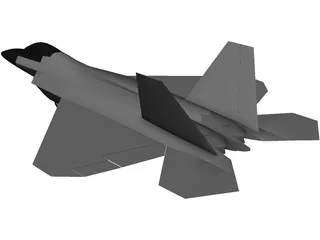 F-22A Raptor 3D Model