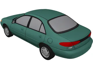 Ford Escort SE (1998) 3D Model