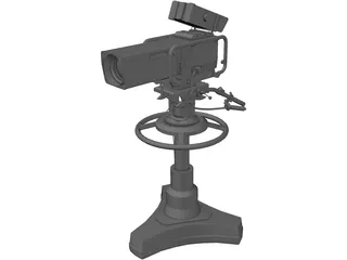 Television Camera 3D Model