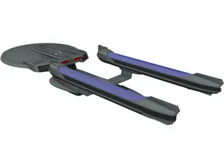 Star Trek Enterprise B 3D Model