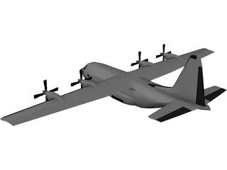 Lockheed C-130 Hercules 3D Model