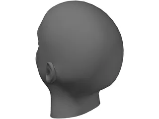 Head African Male 3D Model