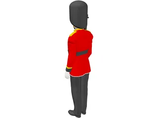 Buckingham Palace Guard 3D Model