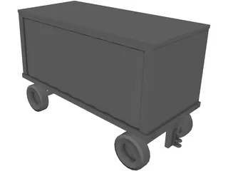 Baggage Cart 3D Model