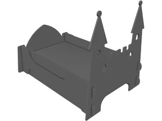 Fairy Castle Bed 3D Model