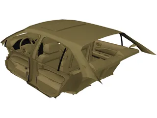 Interior Nissan Maxima (1997) 3D Model