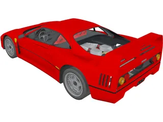 Ferrari F40 3D Model