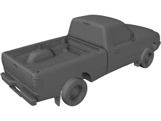 Ford Ranger Pickup (1998) 3D Model