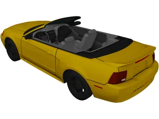 Ford Mustang Convertible (2000) 3D Model