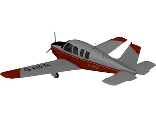 Raytheon A-36 Bonanza 3D Model