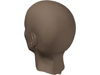 Head Female 3D Model