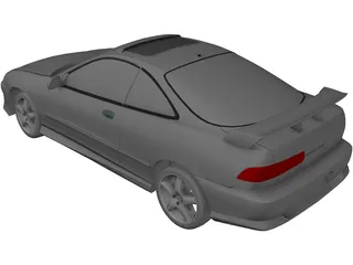 Honda [Acura] Integra Coupe (1998) 3D Model