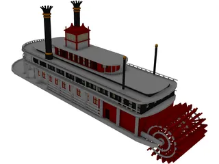 Paddle Boat 3D Model
