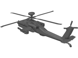 Boeing AH-64 Apache 3D Model