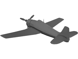 F6F Hellcat 3D Model