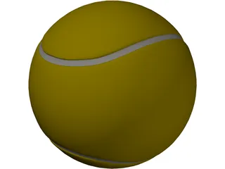 Tennis Ball 3D Model