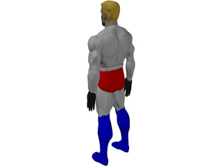 Superhero 3D Model