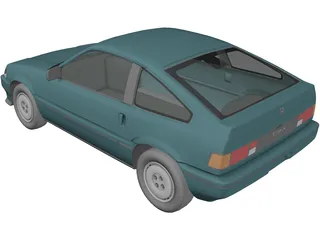 Honda CRX (1987) 3D Model