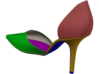 Woman Shoe 3D Model