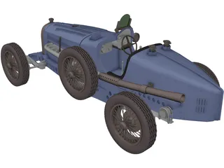 Bugatti Type 59 (1933) 3D Model