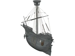 Catalan Ship 3D Model