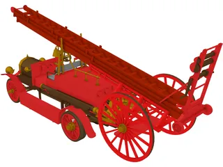 Fire Engine Dennis 3D Model