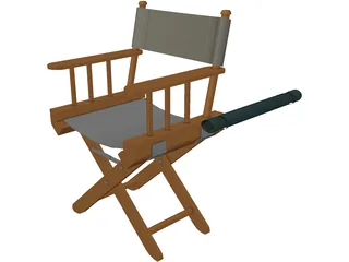 Chair Director 3D Model