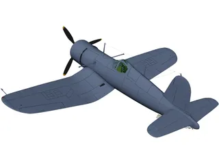 F4U-1D Corsair 3D Model