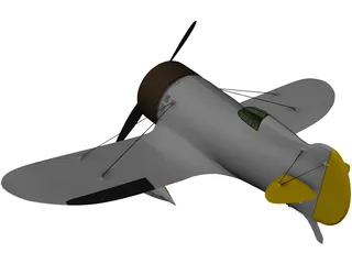 Gee Bee Z Racer 3D Model