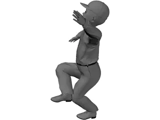 Boy Dancing 3D Model